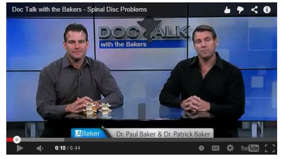 Doc Talk with the Bakers Spinal Disc Problems