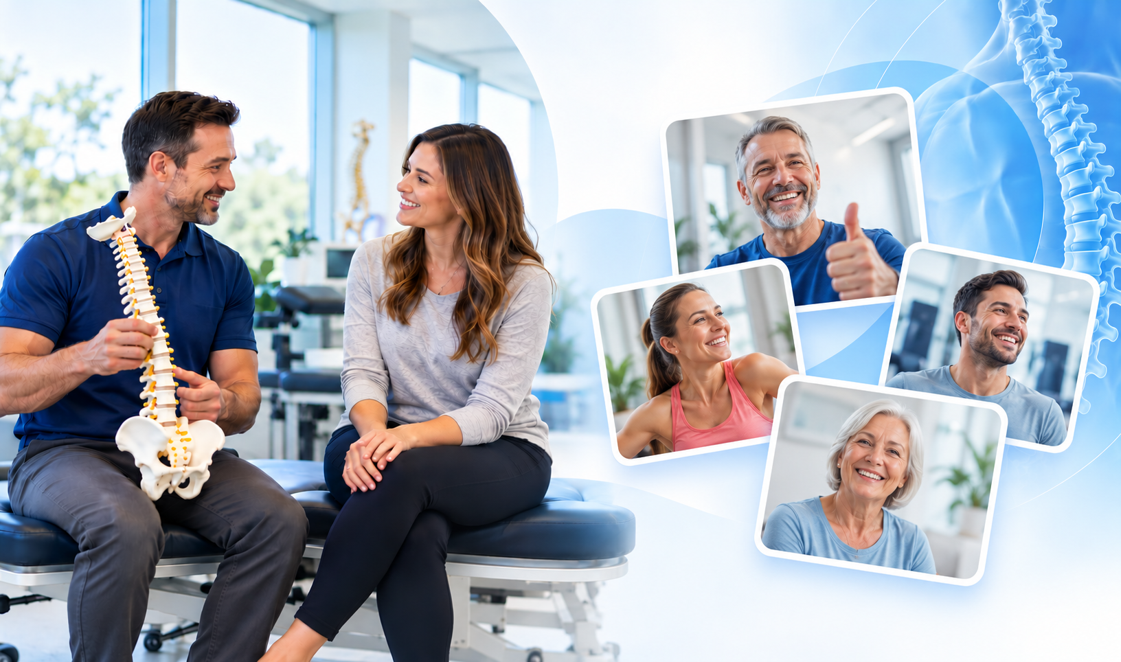 Woman experiencing lower back pain while seated at home